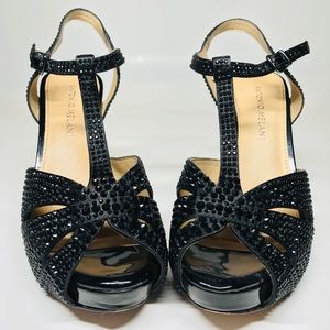 ANTONIO MELANI DIAMOND PUMPS BLACK WOMANS 6.0